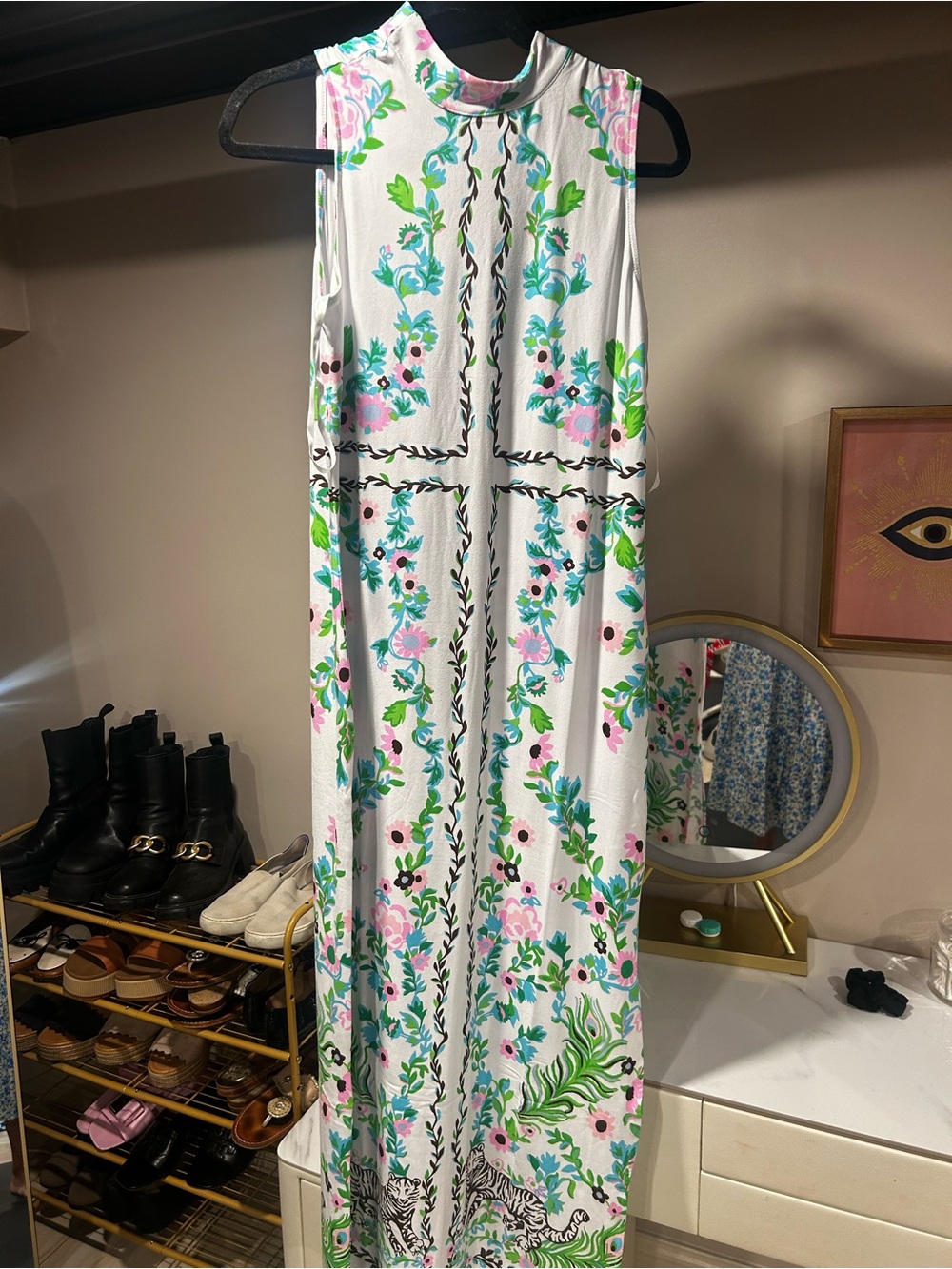 NWT Lilly Pulitzer Dress Wellington White Maxi Dress - Picture 6 of 6